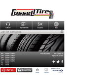 Tablet Screenshot of fusselltire.com